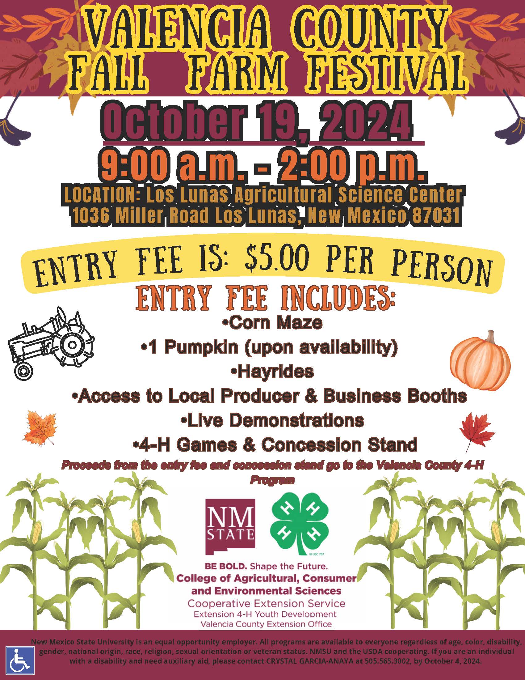 Fall Farm Festival Flyer